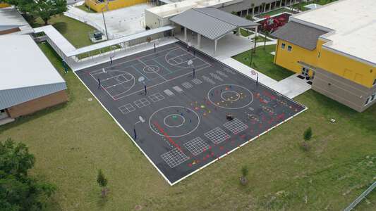 Elbert Elementary School Outdoor Basketball in Winter Haven 2
