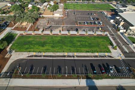 Francine and Murray Farber Educational Campus Field - Front in Fresno 2