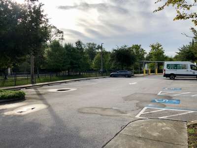 Bunnell Elementary School Parking Lot - Front in Bunnell