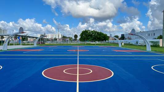 Sweetwater Elementary School Outdoor Basketball Courts in Sweetwater