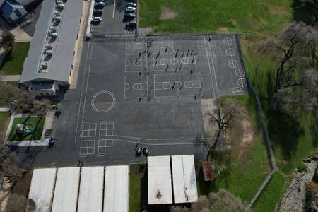 Oakwood Elementary School Outdoor Basketball Courts in Stockton