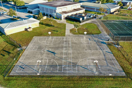 Creekside Middle School Outdoor Basketball Courts in Port Orange