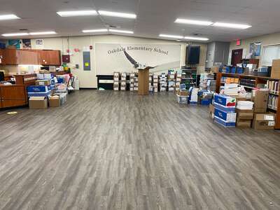 Oakdale School PK-8 Library in North Highlands