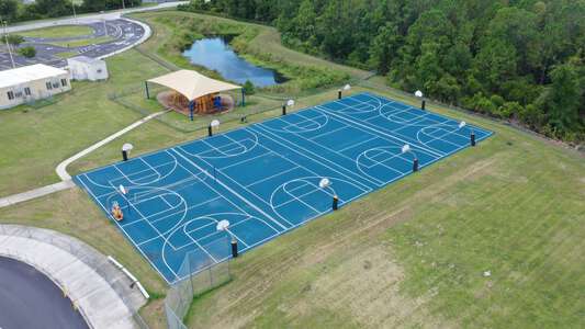 Wiregrass Elementary School Outdoor Basketball Courts in Wesley Chapel