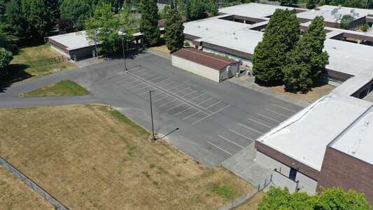 Sacajawea Middle School Parking Lot - Back in Federal Way