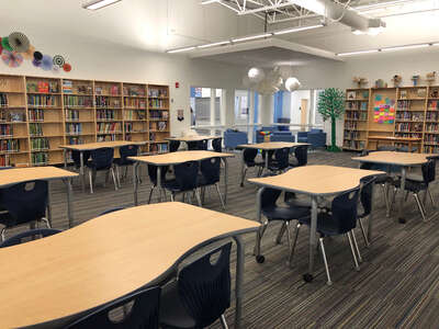 Gibbs Middle School Library in Corryton