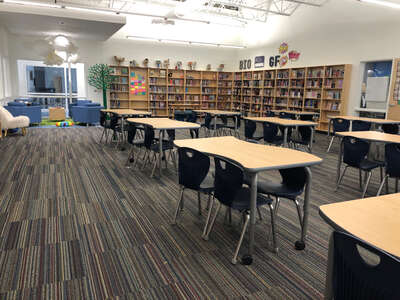 Gibbs Middle School Library in Corryton