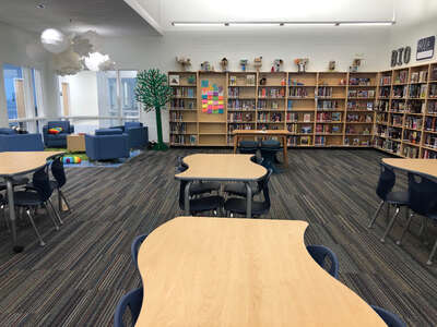 Gibbs Middle School Library in Corryton