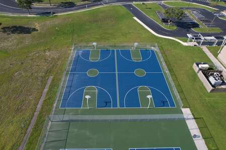 Bayonet Point Middle School Outdoor Basketball Courts in New Port Richey