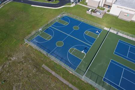 Bayonet Point Middle School Outdoor Basketball Courts in New Port Richey