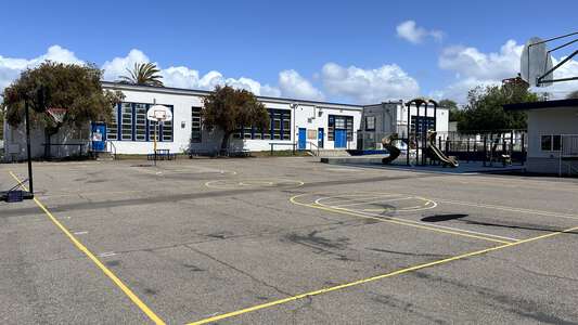 Ocean Beach Elementary School Outdoor Basketball Courts in San Diego
