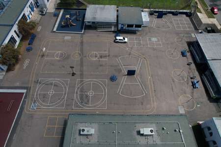 Ocean Beach Elementary School Outdoor Basketball Courts in San Diego