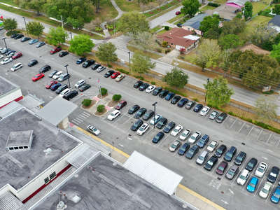 Memorial Middle School Parking Lot in Orlando
