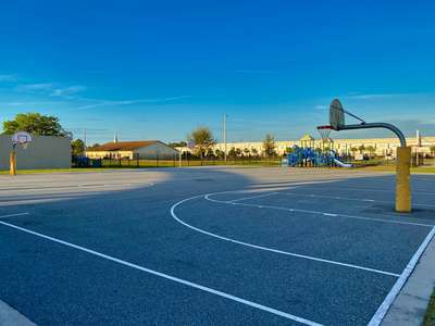 Tangelo Park Elementary School Outdoor Basketball Courts in Orlando