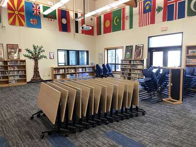 Caldwell Heights Elementary School Library in Round Rock