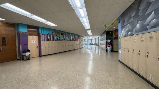 Jackson Middle School Hallway in Portland