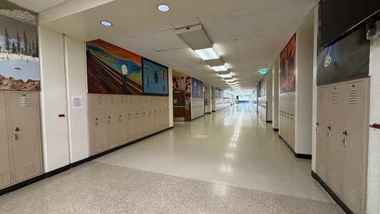 Jackson Middle School Hallway in Portland
