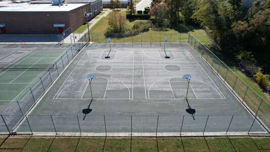 Bayside Middle School Outdoor Basketball Courts in Virginia Beach