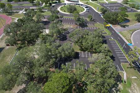 Hudson High School Parking Lot - Football Stadium in Hudson