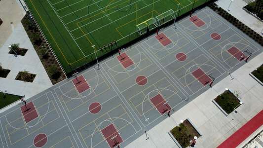 Lawndale High School Outdoor Basketball Courts in Lawndale 2