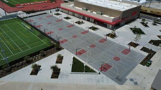 Lawndale High School Outdoor Basketball Courts in Lawndale 3