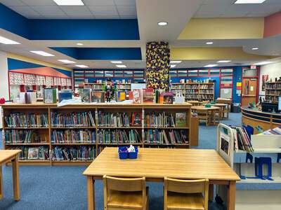 Cesar Chavez Elementary School Library in Fort Worth