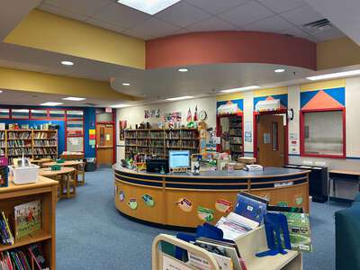 Cesar Chavez Elementary School Library in Fort Worth