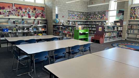 Sunset View Elementary School Library in San Diego