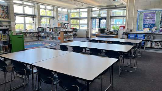 Sunset View Elementary School Library in San Diego