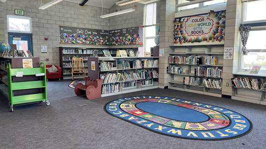 Sunset View Elementary School Library in San Diego