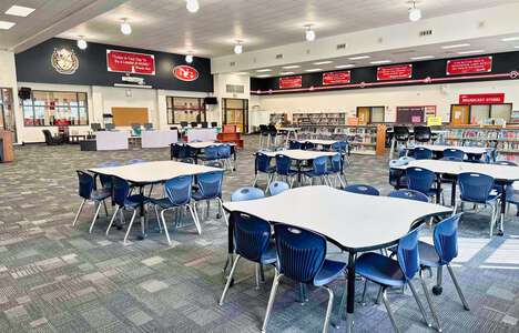 North Gwinnett Middle School Media Center in Sugar Hill