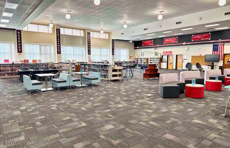 North Gwinnett Middle School Media Center in Sugar Hill