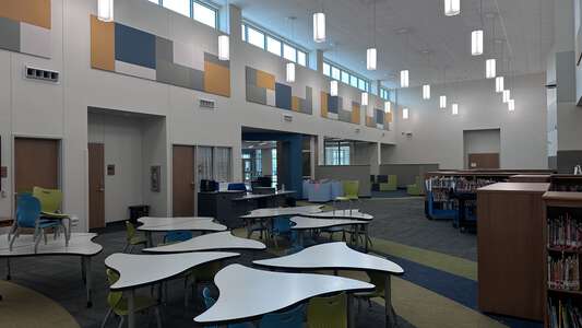 Freeport Elementary School Library in Freeport