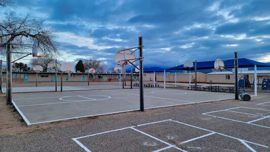 Kirtland Elementary School Outdoor Basketball Courts in Albuquerque