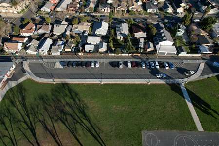 Heritage Primary Elementary School Parking Lot in Lodi