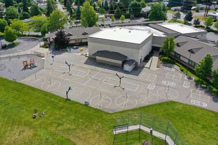 McDonald Elementary School XXXOutdoor Basketball Courts in Spokane Valley