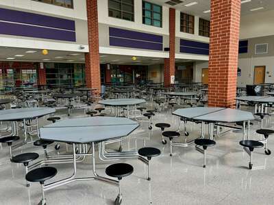 Emmett J. Conrad High School Cafeteria in Dallas
