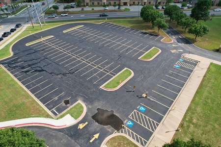 Elm Tree Elementary School Parking Lot in Bentonville