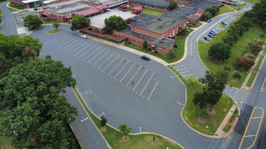 West Mecklenburg High School Parking Lot - Bus Lot in Charlotte 2