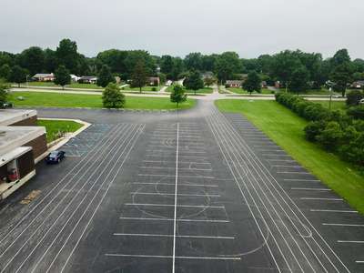 Beaumont Middle School Parking Lot in Lexington
