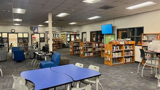 Gardner Newman Middle School Media Center in LaGrange