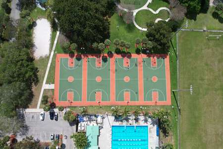 Blanche Ely High School Outdoor Basketball Courts in Pompano Beach
