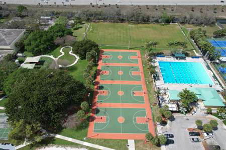 Blanche Ely High School Outdoor Basketball Courts in Pompano Beach