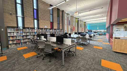 Infinity Math Science and Technology High School Library in Chicago 2