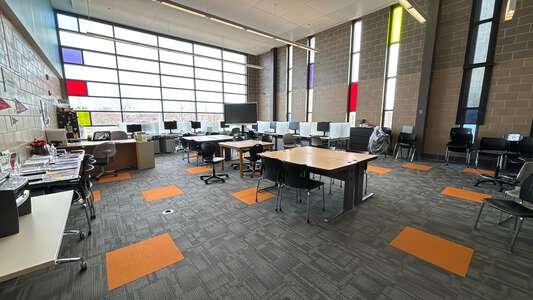 Infinity Math Science and Technology High School Library in Chicago 3