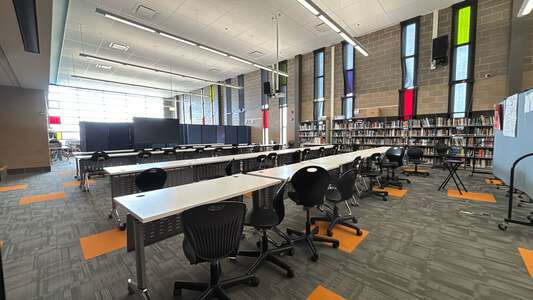 Infinity Math Science and Technology High School Library in Chicago 4