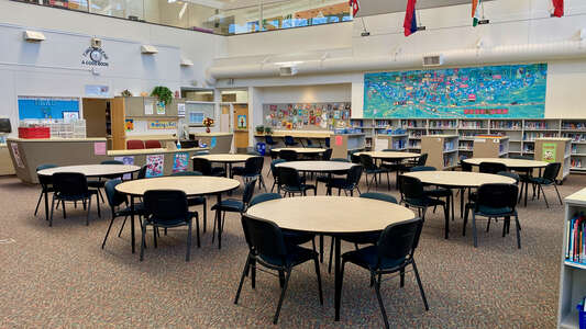 Spring Mountain Elementary School Media Center in Happy Valley