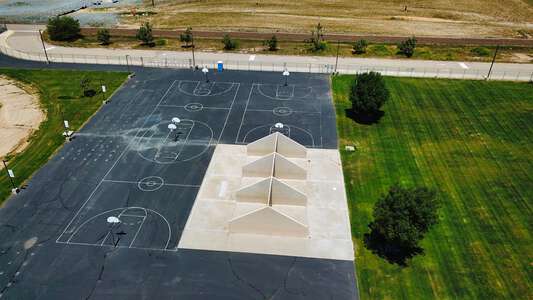 Valley Center Middle School Outdoor Basketball Courts in Valley Center