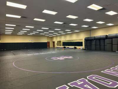 Mission Oak High School Wrestling Room in Tulare