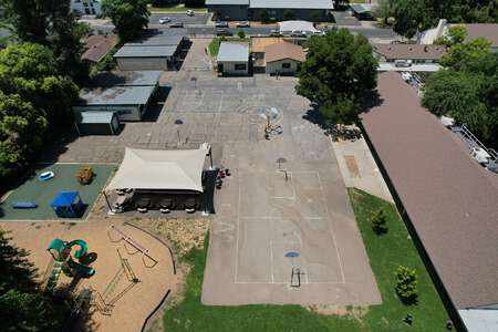 Hooker Oak Elementary School Outdoor Basketball Courts in Chico